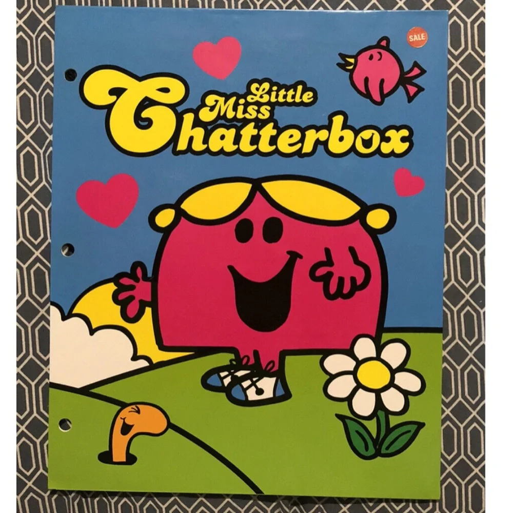 Set of Four (4) Little Miss Chatterbox, Sunshine, and Giggles Folders